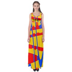 Graphic Design Graphic Design Empire Waist Maxi Dress