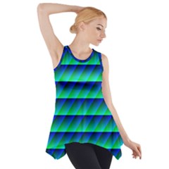 Background Texture Structure Color Side Drop Tank Tunic by Simbadda