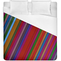 Color Stripes Pattern Duvet Cover (king Size)