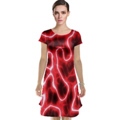 Pattern Background Abstract Cap Sleeve Nightdress