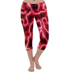 Pattern Background Abstract Capri Yoga Leggings