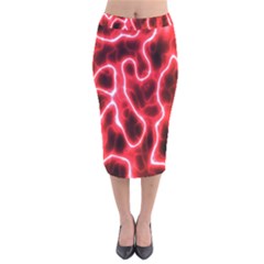 Pattern Background Abstract Velvet Midi Pencil Skirt