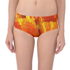 Mosaic Glass Colorful Color Mid-waist Bikini Bottoms by Simbadda