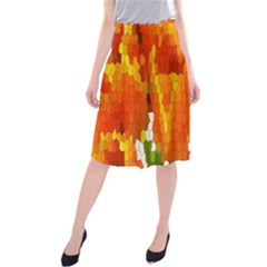 Mosaic Glass Colorful Color Midi Beach Skirt