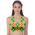 Colorful Color Pattern Diamonds Sports Bra View1