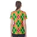 Colorful Color Pattern Diamonds Women s Sport Mesh Tee View2