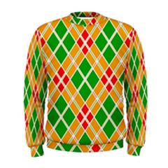 Colorful Color Pattern Diamonds Men s Sweatshirt by Simbadda