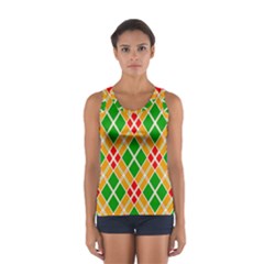 Colorful Color Pattern Diamonds Women s Sport Tank Top 