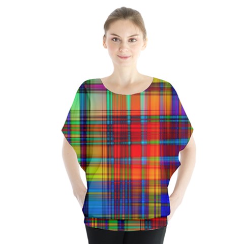 Abstract Color Background Form Blouse by Simbadda