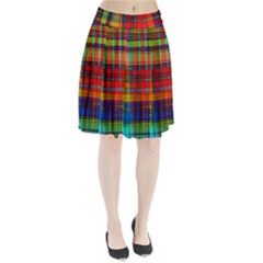 Abstract Color Background Form Pleated Skirt