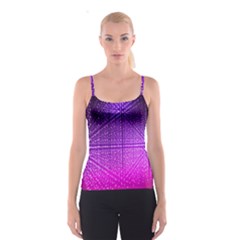 Pattern Light Color Structure Spaghetti Strap Top