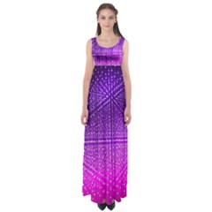 Pattern Light Color Structure Empire Waist Maxi Dress by Simbadda