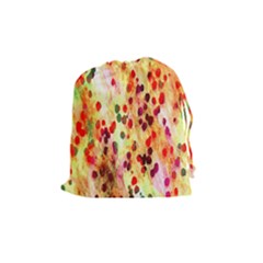 Background Color Pattern Abstract Drawstring Pouches (medium) 