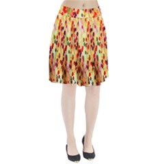 Background Color Pattern Abstract Pleated Skirt