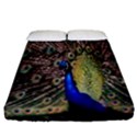 Multi Colored Peacock Fitted Sheet (California King Size) View1