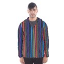 Multi Colored Lines Hooded Wind Breaker (Men) View1