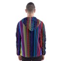 Multi Colored Lines Hooded Wind Breaker (Men) View2