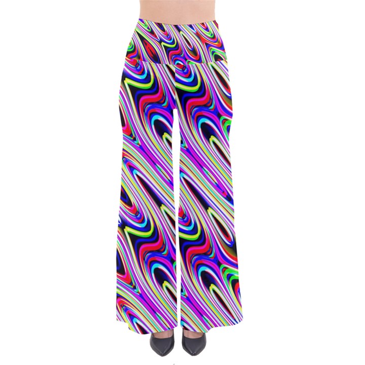 Multi Color Wave Abstract Pattern Pants