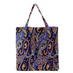 Pattern Color Design Texture Grocery Tote Bag by Simbadda