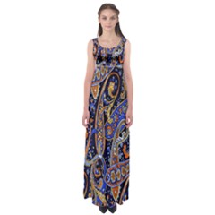 Pattern Color Design Texture Empire Waist Maxi Dress