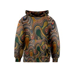 Swirl Colour Design Color Texture Kids  Pullover Hoodie