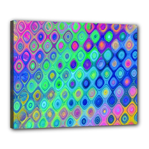 Background Texture Pattern Colorful Canvas 20  x 16 