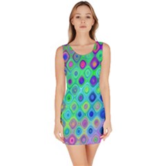 Background Texture Pattern Colorful Sleeveless Bodycon Dress