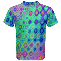 Background Texture Pattern Colorful Men s Cotton Tee