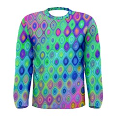 Background Texture Pattern Colorful Men s Long Sleeve Tee