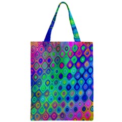 Background Texture Pattern Colorful Zipper Classic Tote Bag