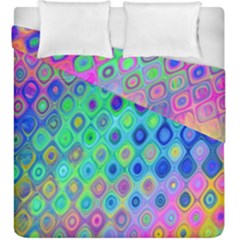 Background Texture Pattern Colorful Duvet Cover Double Side (King Size)