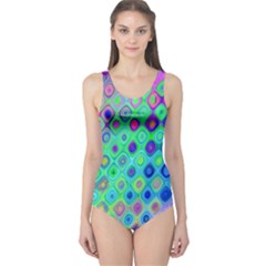 Background Texture Pattern Colorful One Piece Swimsuit