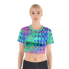 Background Texture Pattern Colorful Cotton Crop Top