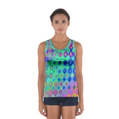 Background Texture Pattern Colorful Women s Sport Tank Top 