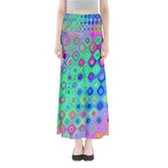 Background Texture Pattern Colorful Maxi Skirts