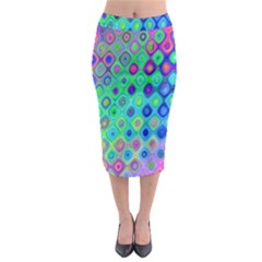 Background Texture Pattern Colorful Midi Pencil Skirt