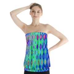 Background Texture Pattern Colorful Strapless Top