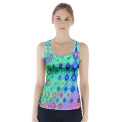 Background Texture Pattern Colorful Racer Back Sports Top