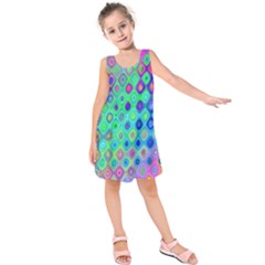 Background Texture Pattern Colorful Kids  Sleeveless Dress