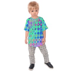 Background Texture Pattern Colorful Kids  Raglan Tee