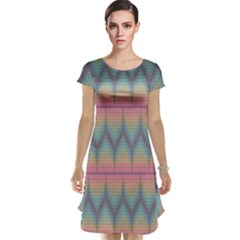 Pattern Background Texture Colorful Cap Sleeve Nightdress