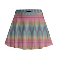 Pattern Background Texture Colorful Mini Flare Skirt by Simbadda