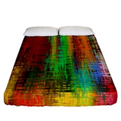 Color Abstract Background Textures Fitted Sheet (california King Size)