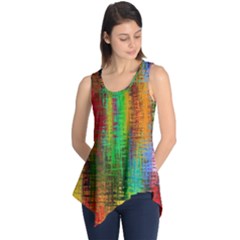 Color Abstract Background Textures Sleeveless Tunic