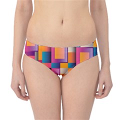 Abstract Background Geometry Blocks Hipster Bikini Bottoms