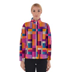 Abstract Background Geometry Blocks Winterwear