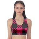 Cube Square Block Shape Creative Sports Bra View1