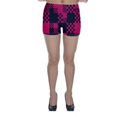 Cube Square Block Shape Creative Skinny Shorts by Simbadda