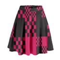 Cube Square Block Shape Creative High Waist Skirt View1