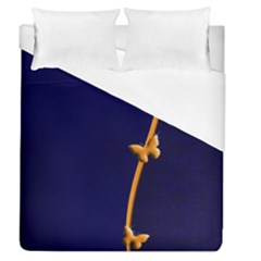 Greeting Card Invitation Blue Duvet Cover (queen Size)